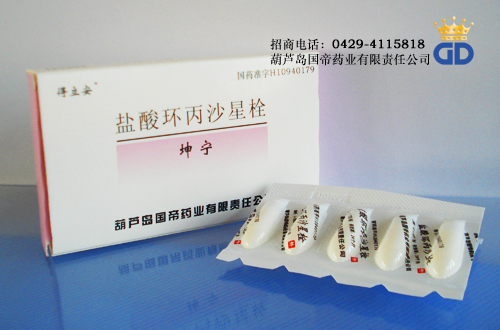 盐酸环丙沙星栓